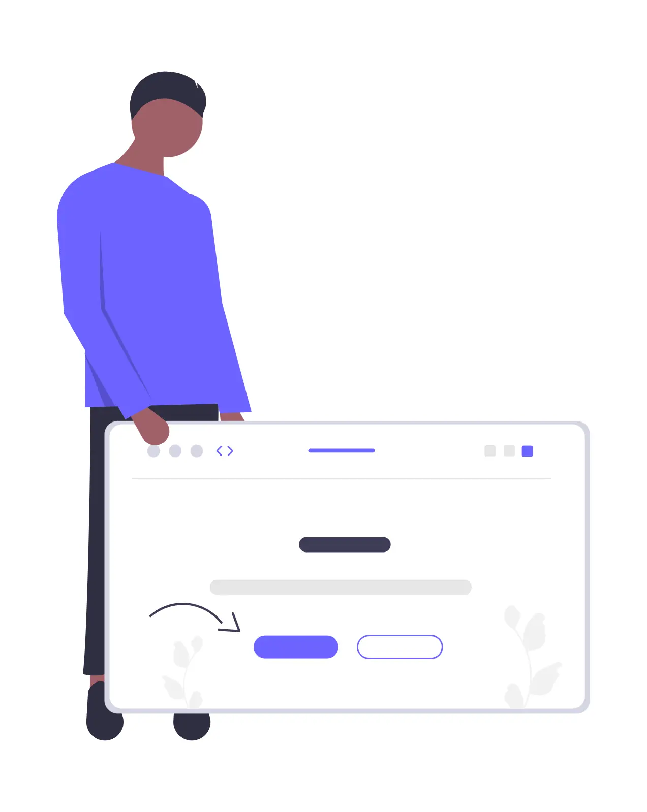 Illustration representing web design